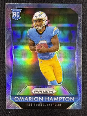 2025 Panini Prizm #9 Omarion Hampton Flashback Rookie Silver Prizm