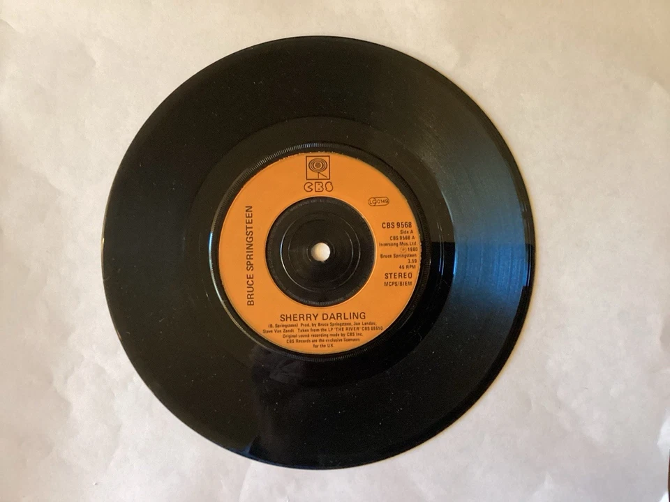 Springsteen - Sherry Darling / Be True 45 - 1981 UK CBS 9568 - New~Never Played - Image 3 of 4