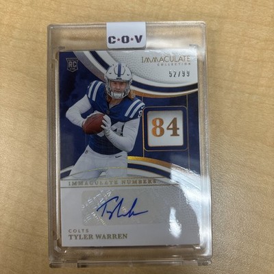 2025 Panini Immaculate Tyler Warren - Immaculate Numbers Auto /99 - #INS-TWN