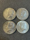 Set of 4 1966 Kennedy Half Dollars  40% Silver. Great coins for collecting