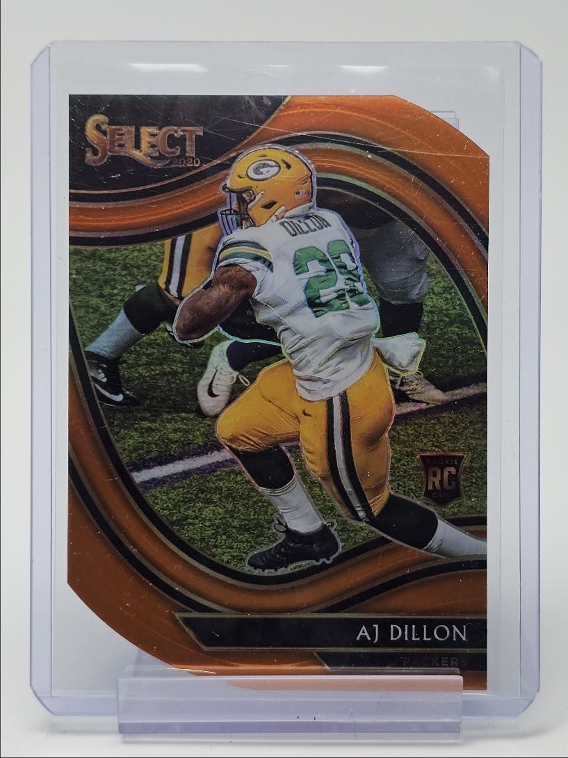 AJ DILLON 2020 SELECT FIELD LEVEL ROOKIE ORANGE PRIZM DIE CUT RC Q0071