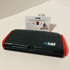 Mifold Grab Go Compact Car Booster Compact Travel 40-100lb Child Seat Red New