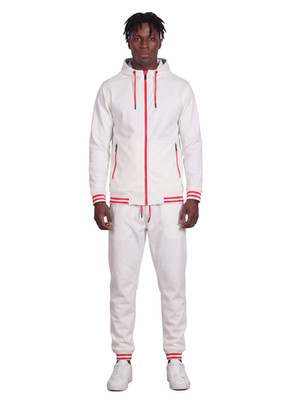 Men s Summer Multi Color Rib Tracksuit GYM Activewear Outfit