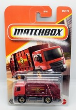 2025 Matchbox Red Garbage King Truck Toy New In Package Mattel