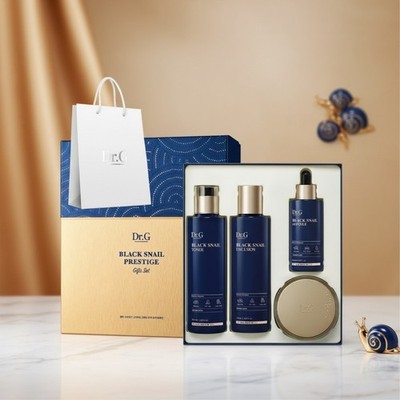 Dr.G Black Snail Prestige Skincare Set 4pcs Toner Emulsion Ampoule Cream Korean 