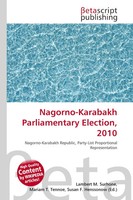 Lambert M. Surhone (U. A.) | Nagorno-Karabakh Parliamentary Election, 2010