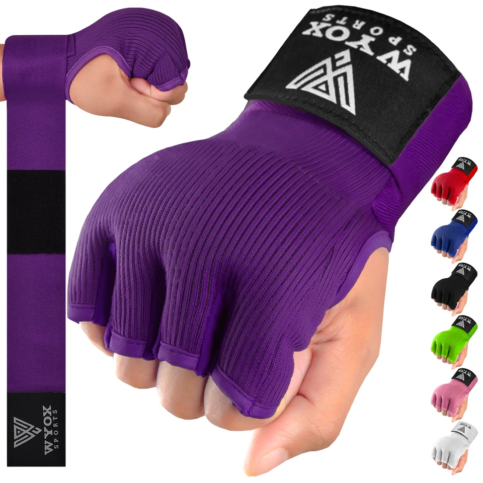 Guantes de boxeo envolturas de manos WYOX, envolturas de boxeo para hombres mujeres, envolturas de manos de Muay Thai Foto 3 de 4