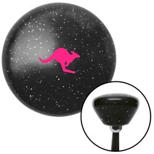 Pink Kangaroo Black Retro Metal Flake Shift K...