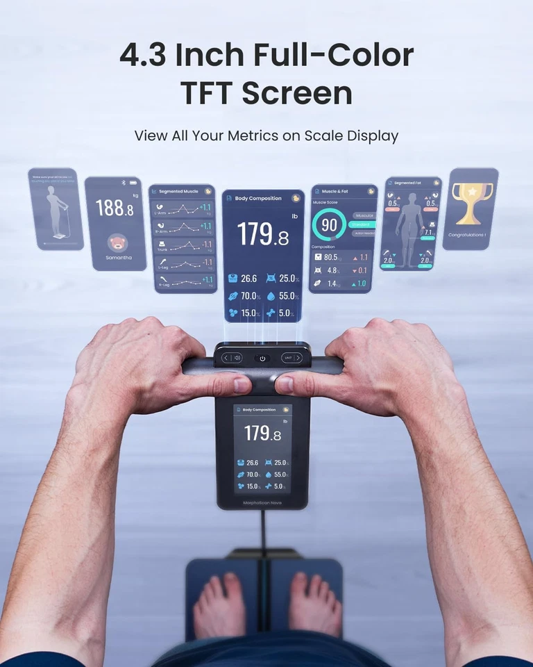 RENPHO Smart Scale for Body Weight, 8-Electrode Body Composition Scale with BMI - Image 2 of 4