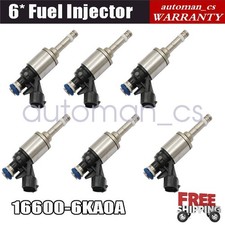 6Pcs Fuel Injector Fits For Nissan Pathfinder 2017-2019 2020 3.5L 16600-6KA0A