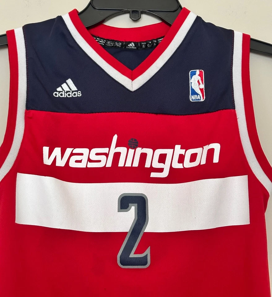 Washington Bullets John Wall #2 Basketball Jersey Youth Size Small (8) Boys Kids - Image 3 of 4