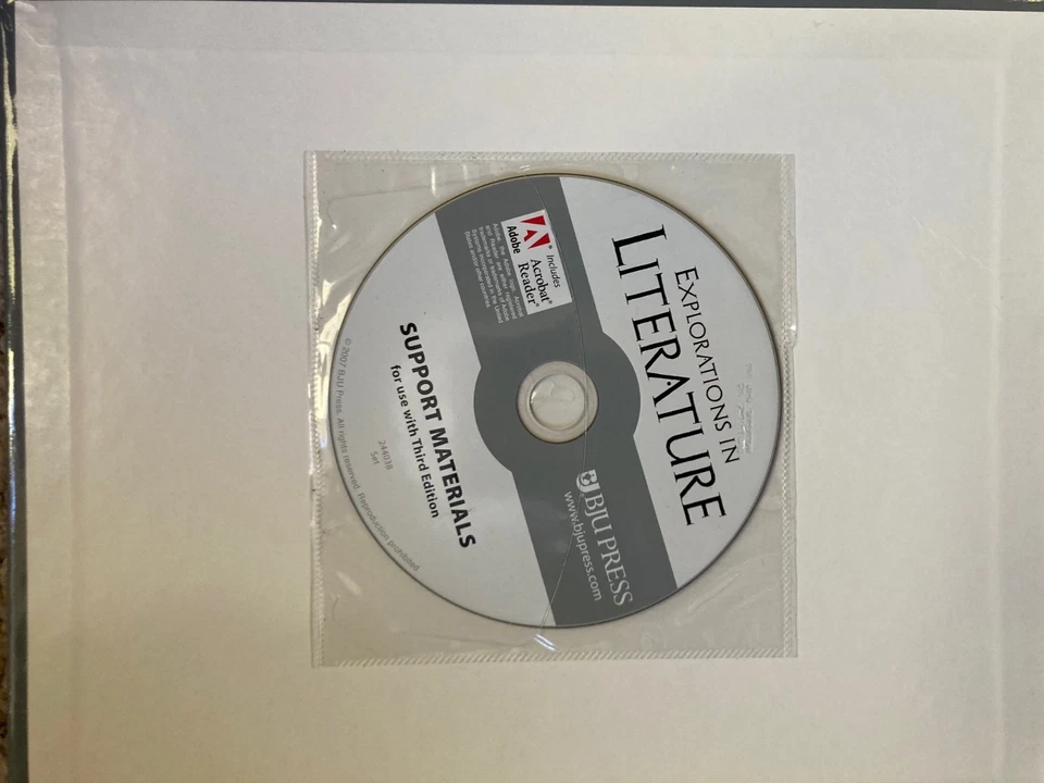 BJU - Explorations in Literature￼. Teacher’s edition with CD-Rom - Book A  ONLY - Image 2 of 2