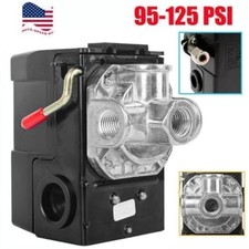 4 Port 95-125 PSI Universal Air Compressor Pressure Switch Control 1/4" NPT New
