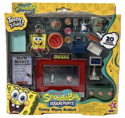 New Teeny Tinies Chum Bucket SpongeBob SquarePants 20 Piece Play set Nickelodeon