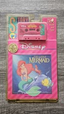 Vintage Rare Walt Disney The Little Mermaid Read Along Book And Cassette Tape