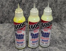 🔥3 New🔥 E6000 565004 Fabri-Fuse Adhesive - 4 fl oz Shelf Bottle - Missing Cap