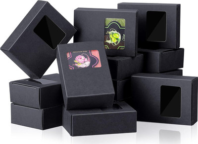 30 Pcs Soap Boxes for Homemade Soap Packaging Mini Kraft Paper Box with Window 3