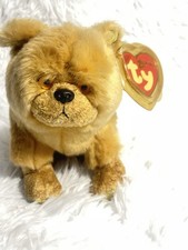TY Beanie Babies 2000 Chinese Zodiac Chow Dog 8" Brown Retired with Tags
