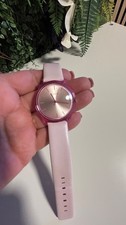 Damenuhr Lederarmband 18 cm Umfang rose pink nickelfrei