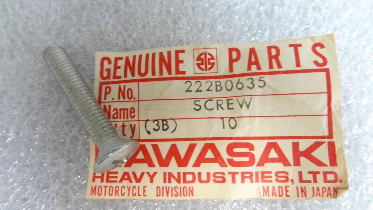 βページ Kawasaki NOS NEW 222B0635 Screw 6x35 | eBay