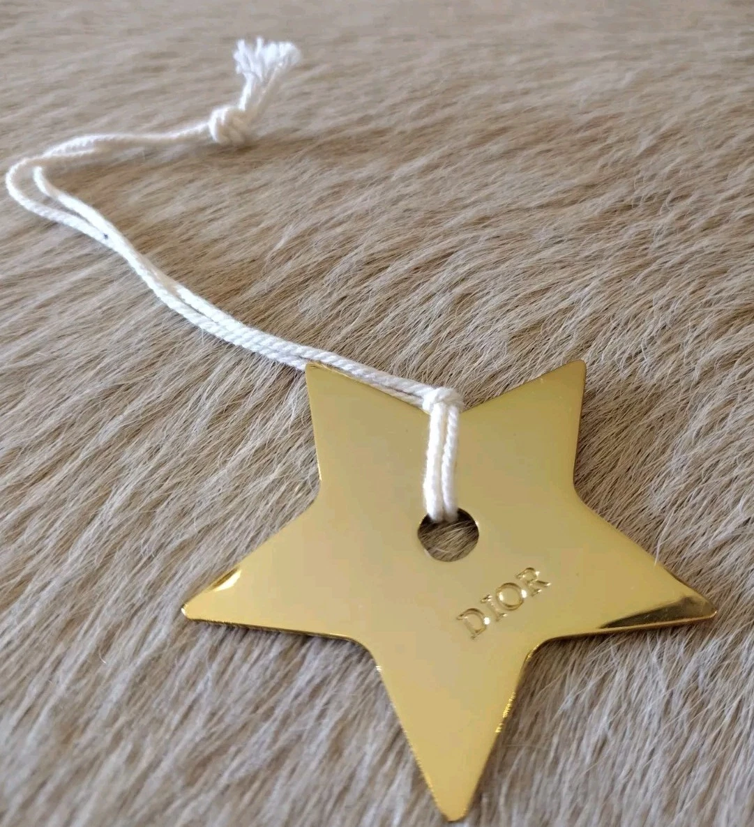 Ciondolo Ornamento Stella Oro Metallo 100% Autentico Dior