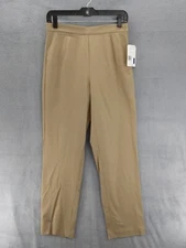Liz Claiborne LizSport Dress Pants Womens Sz 8 Tan Beige Stretch Side Zip NWT