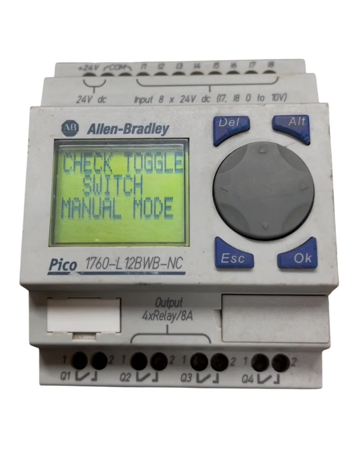 Allen Bradley 1760-L12BWB-NC Pico Controller 8 Digital Inputs 4 Relay 24VDC - Image 3 of 4