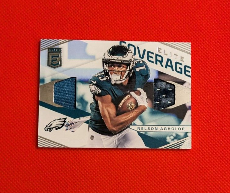2019 Donruss Elite NELSON AGHOLOR #EC-14 Dual Jersey Relic Card - Eagles