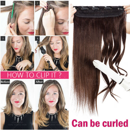 Extension Capelli Umani One Piece Clip In Remy 100% Mezza Testa Piena Balayage 100gr - Foto 17 di 43