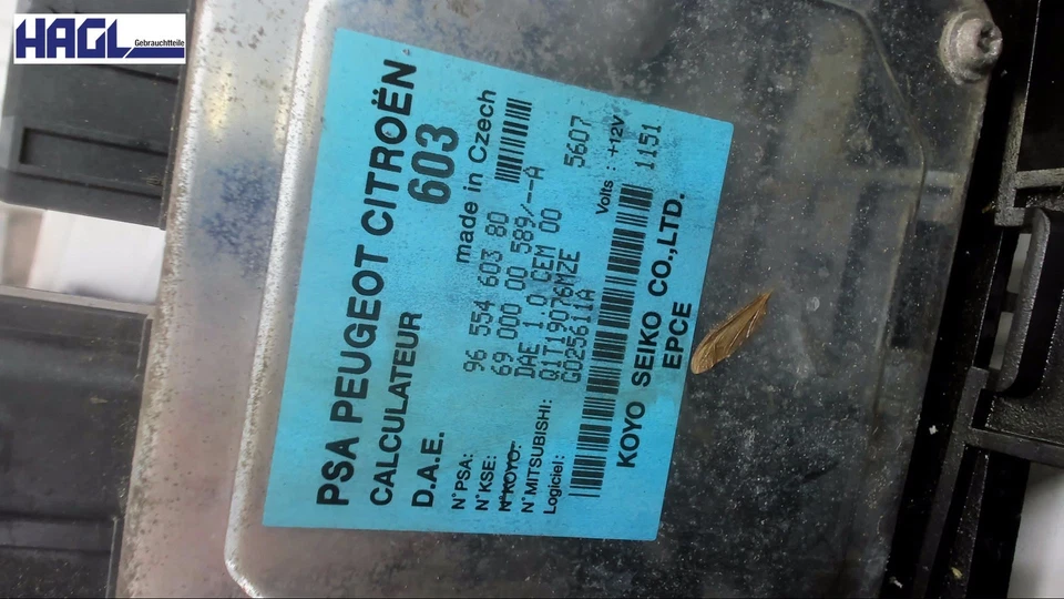Centralina Servosterzo 9655460380 Peugeot 1007 110 2-Tronic K Station Wagon - Immagine 2 di 4