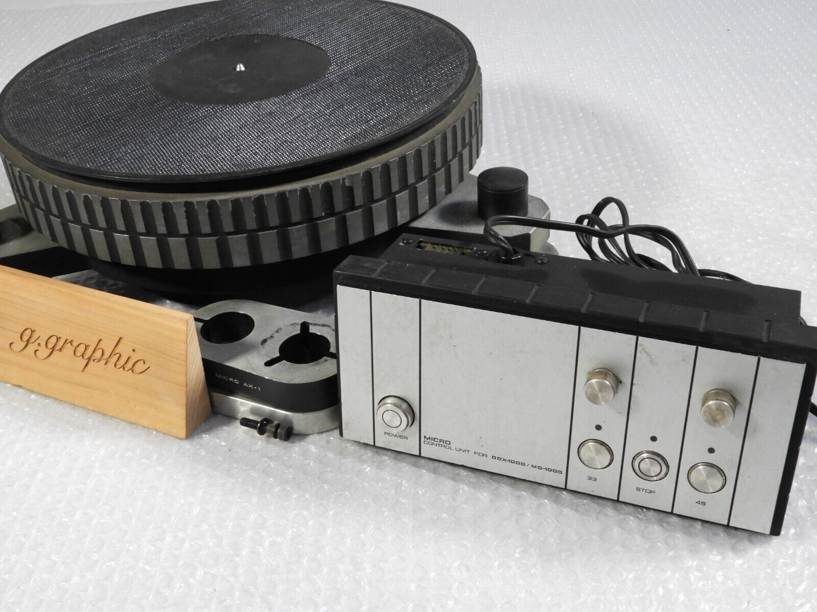 Micro DDX-1000 + MD-1000 Micro Seiki Turntable Record Player Control Unit