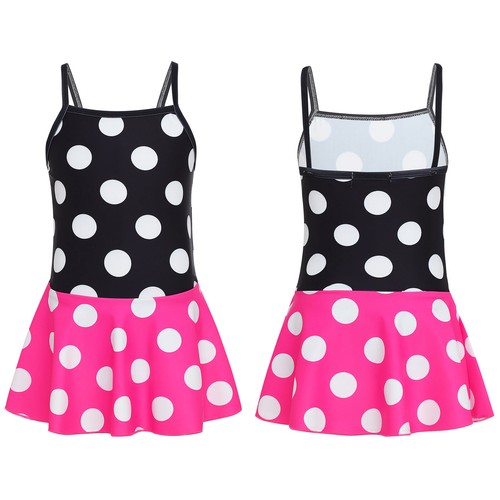 Kids Girls Beachwear Anime Swimwear Sleeveless Swimsuit Holiday Tankini Pool - Picture 4 of 34