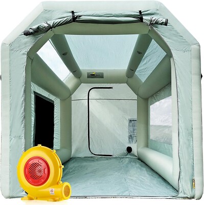 Sewinfla Portable Inflatable Paint Booth Tent 13X8.2x8.2Ft with Blower 550W