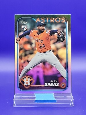 Alex Speas 2024 Topps Update Series Rainbow Foil RC SP   Astros