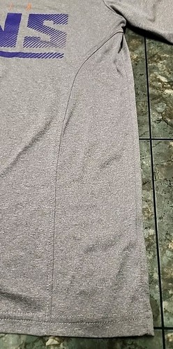 Phoenix Suns Shirt Mens Medium Gray NBA Basketball Crew Neck Long Sleeve Tee New - Picture 3 of 6