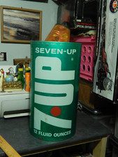 Cesta de basura metálica 7up Seven Up (Cheinco) 16''x 8,5'' ~ bote de basura "The Uncola"