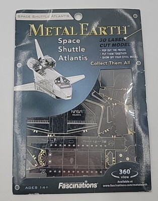 Fascinations Metal Earth 3D Laser Cut Models - Space Shuttle Atlantis - New!