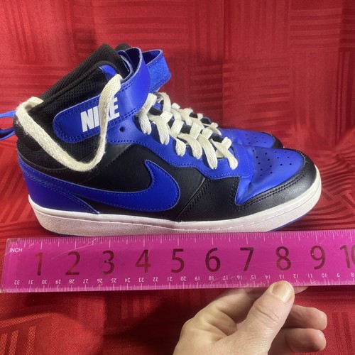Nike Court Borough Mid 2 GS Black Game Royal Blue Shoe Size 5.5 Y - Picture 7 of 7