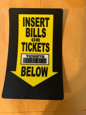 Insert Bills or Tickets Reel Glass Ins IG143569 2.875 x 4.625