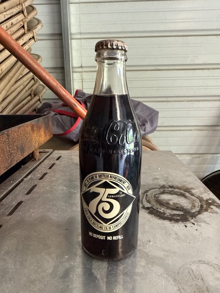 1976 Coca Cola 75th Anniversary Commemorative Coke Bottle Unopened