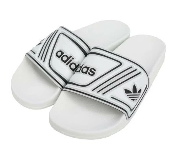 ADIDAS ADILETTE [EU 37] DONNA UOMO DOCCIA CIABATTE DA BAGNO SANDALI BIANCO NUOVO