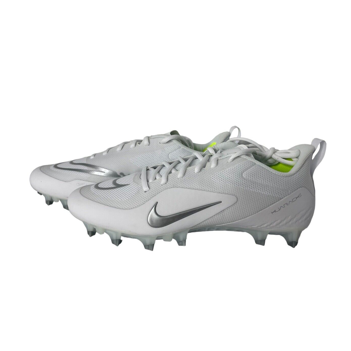 Nike Mens Alpha Huarache 8 Pro LAX White Lacrosse Cleats | Men's