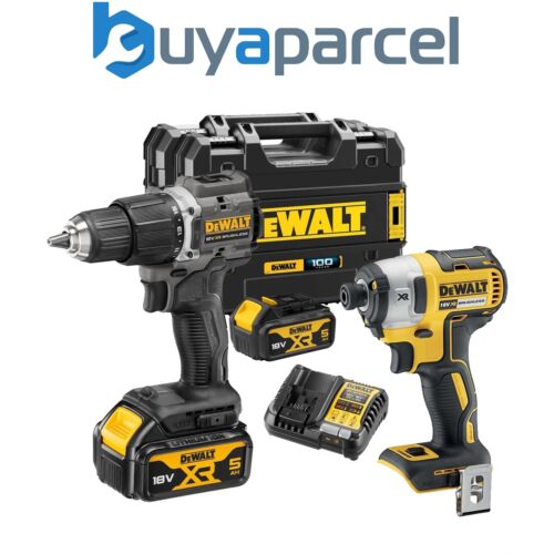 Dewalt 18v XR Brushless Twin Pack - Compact Combi Hammer Drill + Impact Driver  - Picture 1 of 21