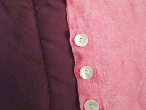Tahari Side Button Linen Tunic Top Size S Oversized V-Neck  Lagenlook Coastal - Bild 7 von 12