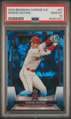 PSA 10 SHOHEI OHTANI 2023 Bowman Chrome Sapphire Edition #67 LA