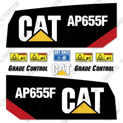Fits Caterpillar AP655F Decal Kit Asphalt Paver - 7 YEAR OUTDOOR 3M VINYL!