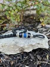 Dog Show Lead CUSTOM Heavy Large Breed Black Paracord