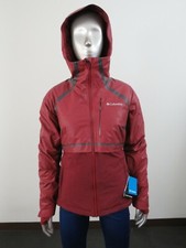Womens Columbia Outdry Glacial Hybrid Insulated Hooded Waterproof Ski Jacket Red