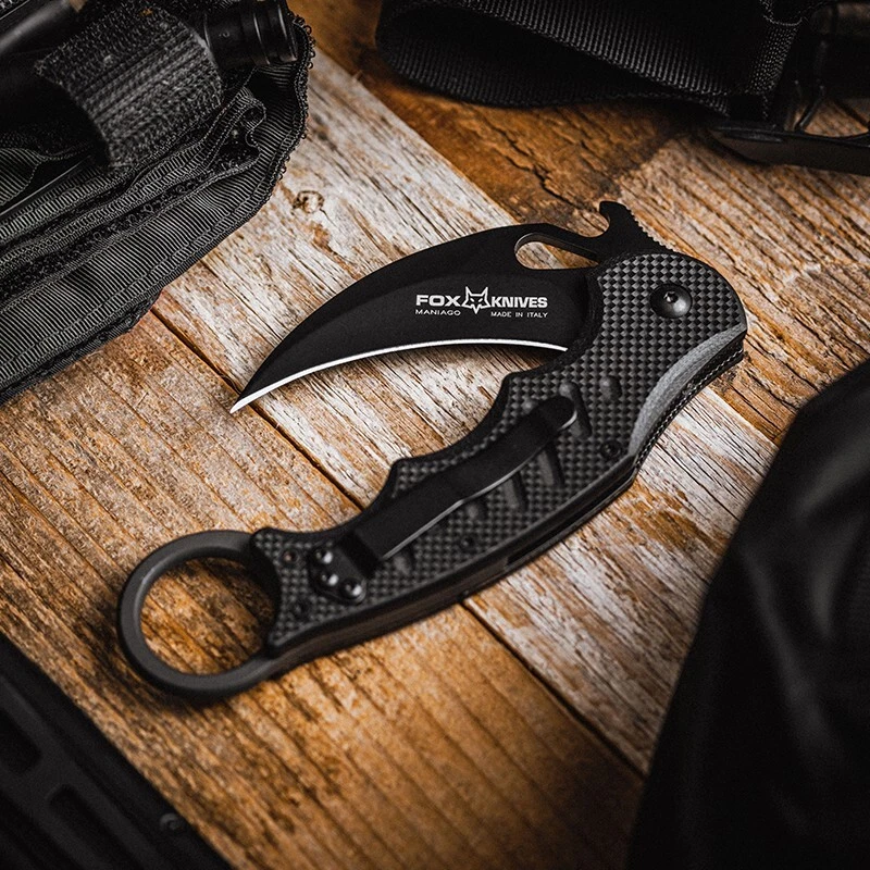 Cuchillos Fox 479 3" Cuchillo Karambit Plegable EDC G10 Mango Reversible Clip de Bolsillo Foto 2 de 4