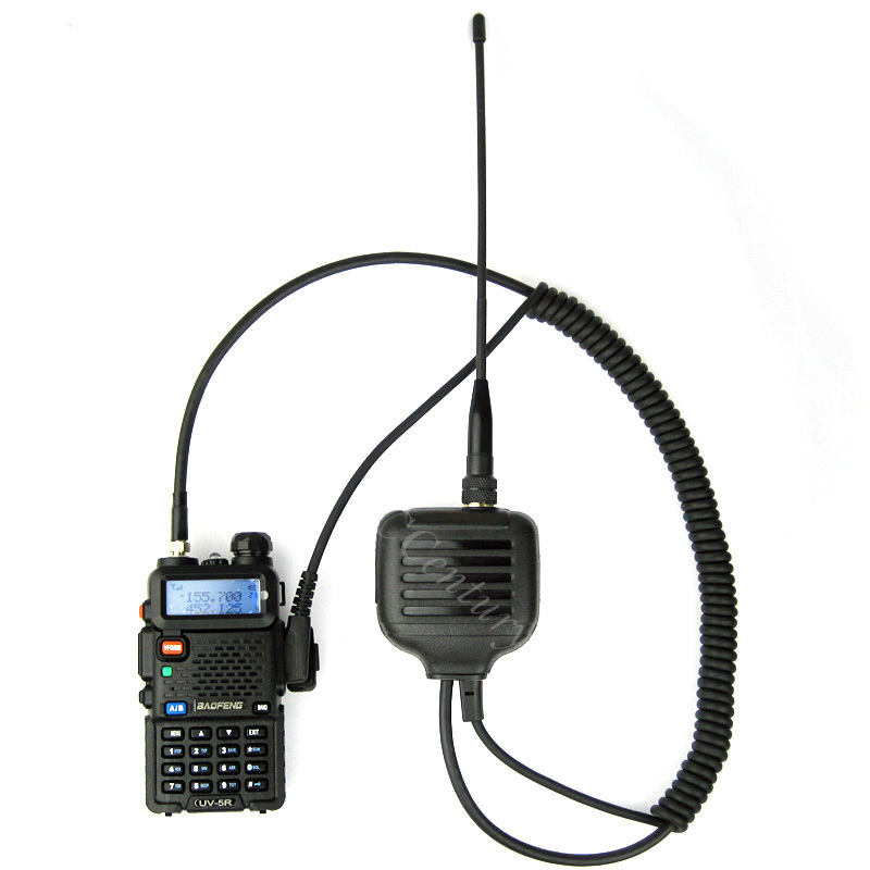 UHF VHF Antenna Handheld Speaker Mic for Kenwood TK3000 TK3360